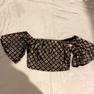 Windsor sequin crop top size Small